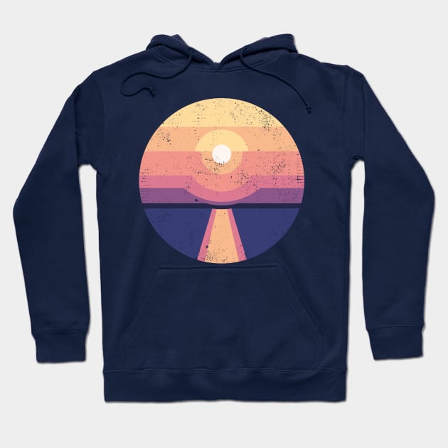 Sea Sunset. Landscape illustration Hoodie by lents